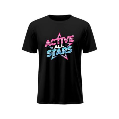 Short-sleeve moisture-wicking tees Black