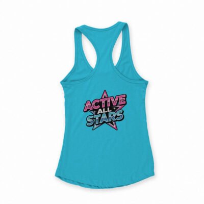 Racerback tops for girls sky blue