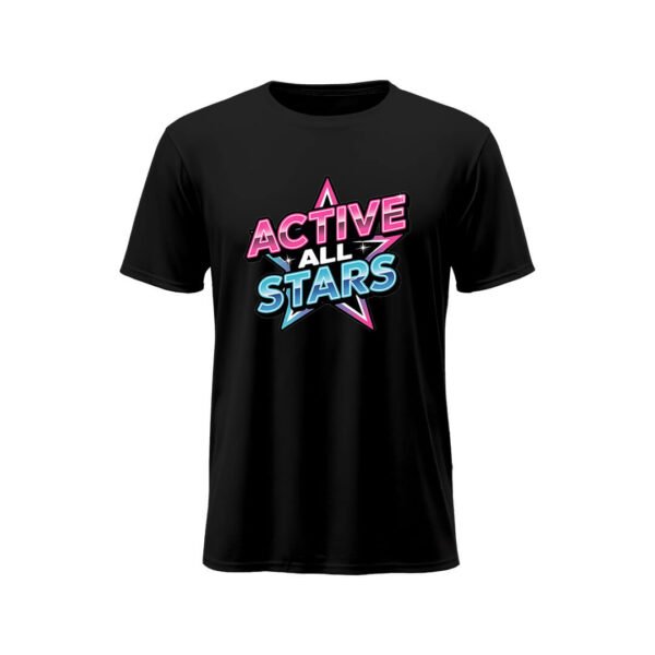 Short-sleeve moisture-wicking tees Black